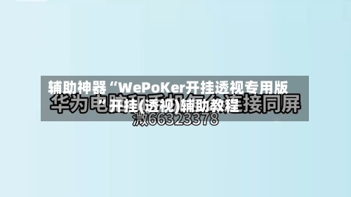 辅助神器“WePoKer开挂透视专用版”开挂(透视)辅助教程