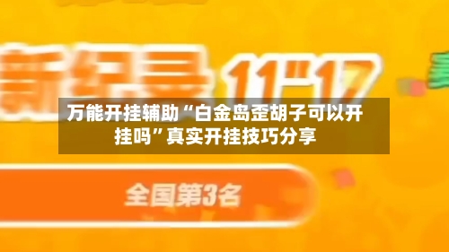 万能开挂辅助“白金岛歪胡子可以开挂吗”真实开挂技巧分享-第3张图片