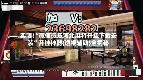 实测!“微信微乐河北麻将开挂下载安装	”开挂神器{透视辅助}全揭秘-第2张图片
