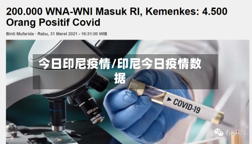 今日印尼疫情/印尼今日疫情数据