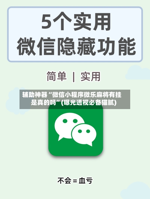 辅助神器“微信小程序微乐麻将有挂是真的吗”(曝光透视必备猫腻)-第2张图片