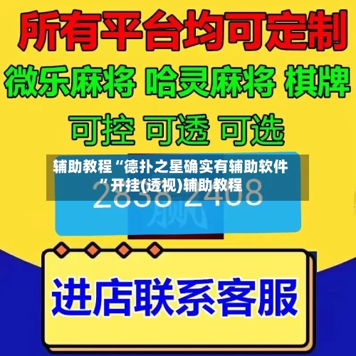 辅助教程“德扑之星确实有辅助软件”开挂(透视)辅助教程-第3张图片