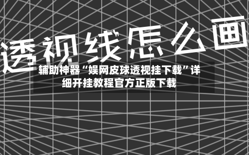 辅助神器“娱网皮球透视挂下载”详细开挂教程官方正版下载-第1张图片