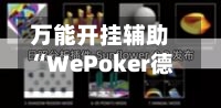 万能开挂辅助“WePoker德州外挂透视怎么用”(透视)开挂辅助脚本+详细开挂安装教程-第2张图片
