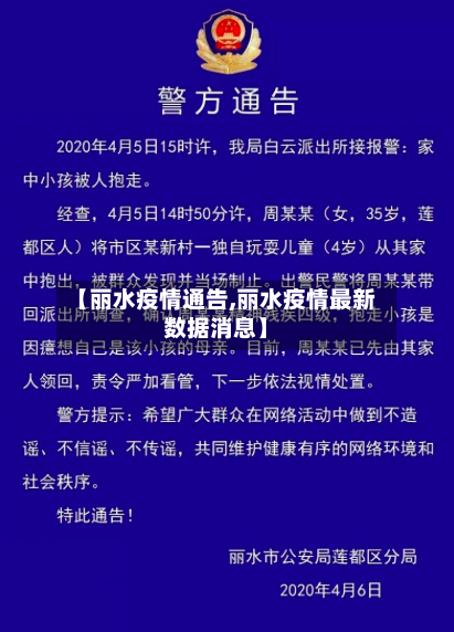 【丽水疫情通告,丽水疫情最新数据消息】