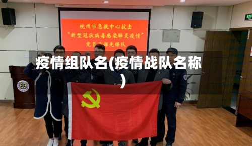 疫情组队名(疫情战队名称)