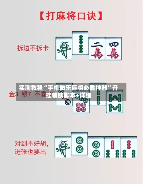 实测教程“手机微乐麻将必胜神器	”开挂辅助脚本+详细-第2张图片