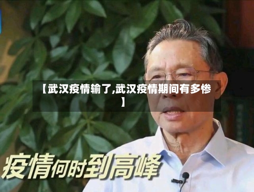 【武汉疫情输了,武汉疫情期间有多惨】-第2张图片