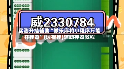 实测开挂辅助“微乐麻将小程序万能开挂器	”(透视挂)辅助神器教程-第2张图片