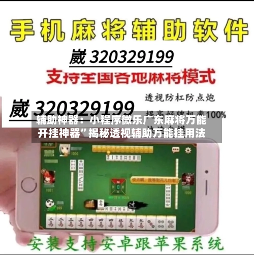辅助神器：小程序微乐广东麻将万能开挂神器”揭秘透视辅助万能挂用法-第2张图片