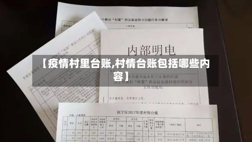 【疫情村里台账,村情台账包括哪些内容】-第3张图片