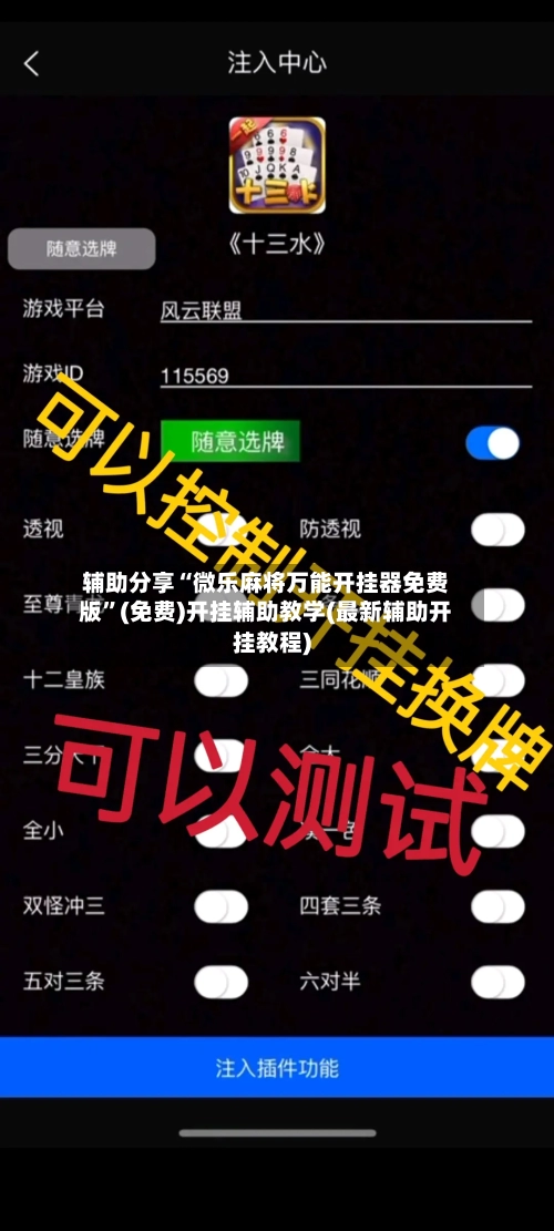 辅助分享“微乐麻将万能开挂器免费版”(免费)开挂辅助教学(最新辅助开挂教程)-第2张图片