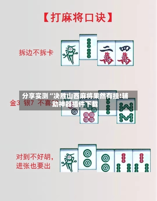分享实测“决胜山西麻将果然有挂!辅助神器插件下载-第2张图片