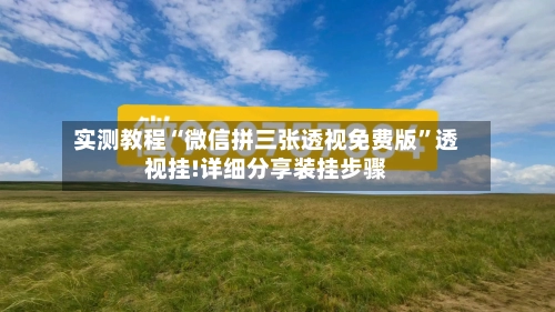实测教程“微信拼三张透视免费版”透视挂!详细分享装挂步骤-第1张图片
