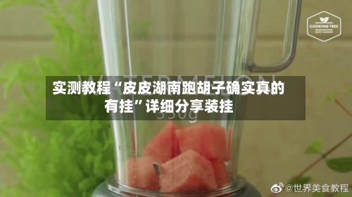 实测教程“皮皮湖南跑胡子确实真的有挂”详细分享装挂