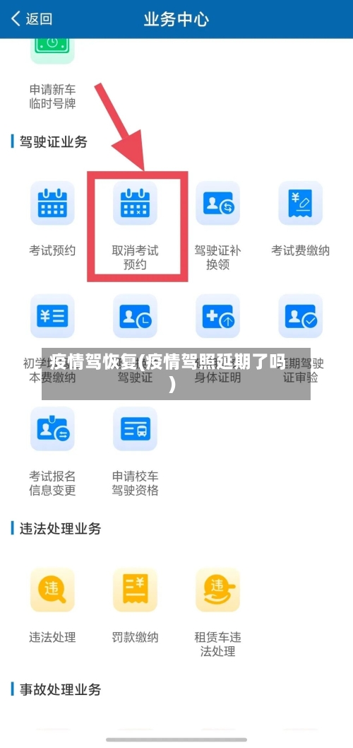 疫情驾恢复(疫情驾照延期了吗)-第3张图片