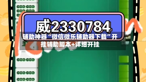 辅助神器“微信微乐辅助器下载”开挂辅助脚本+详细开挂-第2张图片