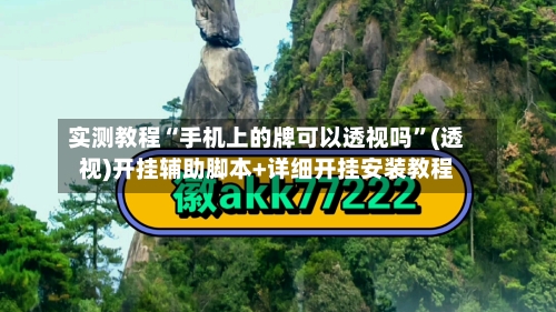 实测教程“手机上的牌可以透视吗”(透视)开挂辅助脚本+详细开挂安装教程-第2张图片