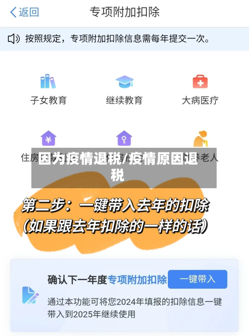 因为疫情退税/疫情原因退税-第1张图片