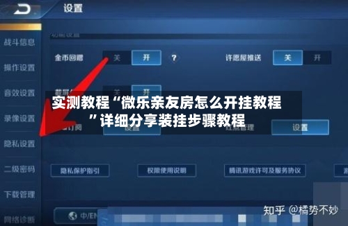 实测教程“微乐亲友房怎么开挂教程	”详细分享装挂步骤教程-第2张图片