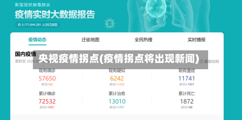 央视疫情拐点(疫情拐点将出现新闻)-第2张图片