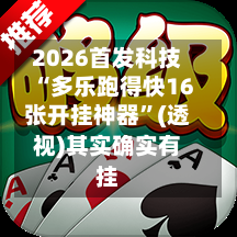 2026首发科技“多乐跑得快16张开挂神器”(透视)其实确实有挂-第2张图片