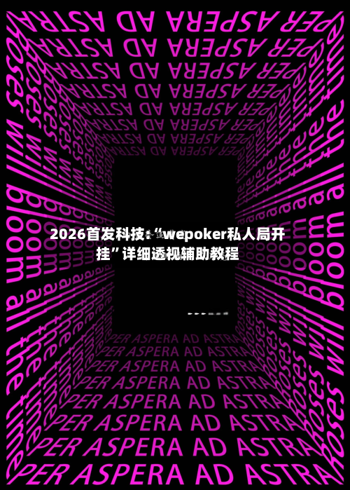 2026首发科技:“wepoker私人局开挂”详细透视辅助教程