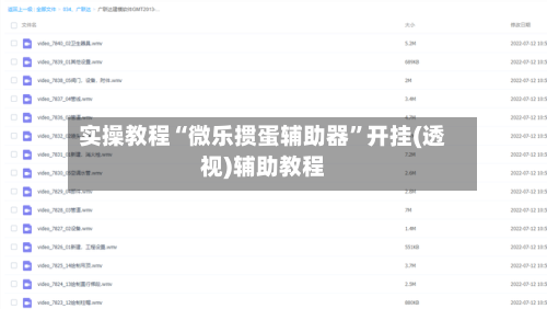 实操教程“微乐掼蛋辅助器”开挂(透视)辅助教程-第1张图片