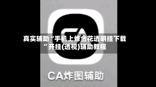 真实辅助“手机上炸金花透明挂下载”开挂(透视)辅助教程-第1张图片