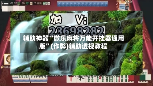 辅助神器“微乐麻将万能开挂器通用版”(作弊)辅助透视教程-第3张图片