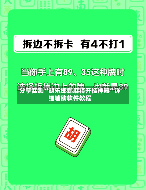 分享实测“胡乐邯郸麻将开挂神器”详细辅助软件教程-第2张图片