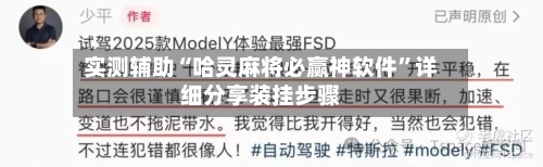 实测辅助“哈灵麻将必赢神软件”详细分享装挂步骤-第2张图片