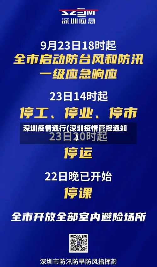 深圳疫情通行(深圳疫情管控通知)