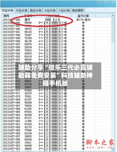 辅助分享“微乐三代必赢辅助器免费安装”科技辅助神器手机版-第2张图片