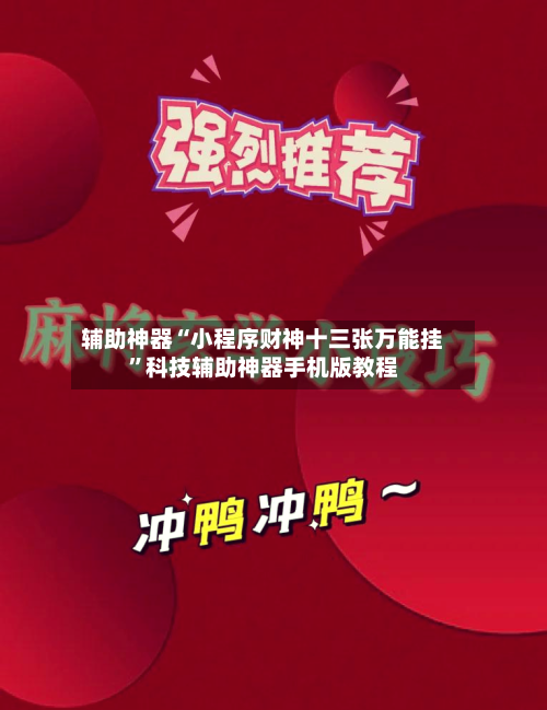 辅助神器“小程序财神十三张万能挂”科技辅助神器手机版教程-第1张图片