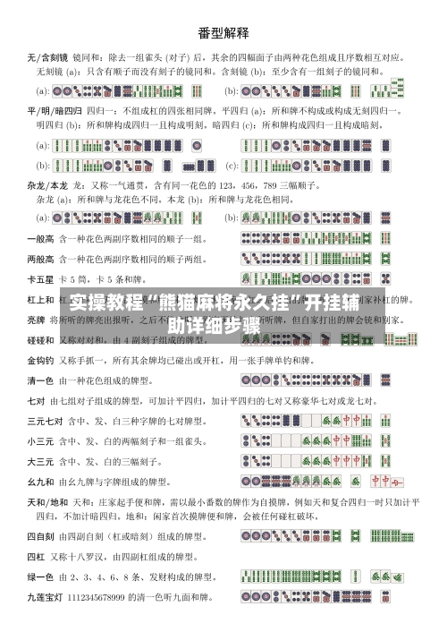 实操教程“熊猫麻将永久挂”开挂辅助详细步骤-第3张图片