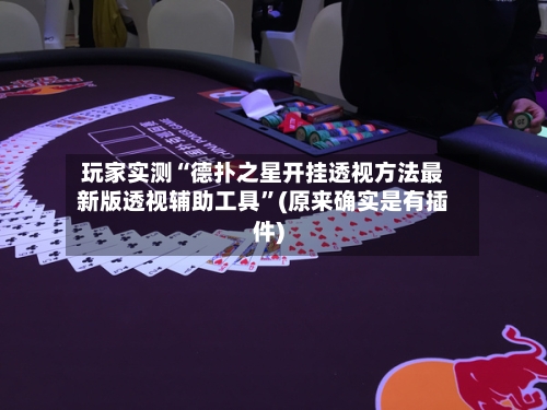 玩家实测“德扑之星开挂透视方法最新版透视辅助工具	”(原来确实是有插件)-第2张图片