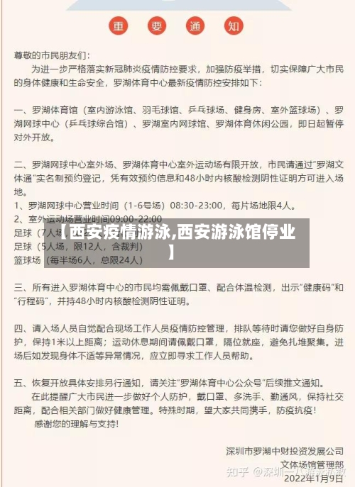 【西安疫情游泳,西安游泳馆停业】-第2张图片