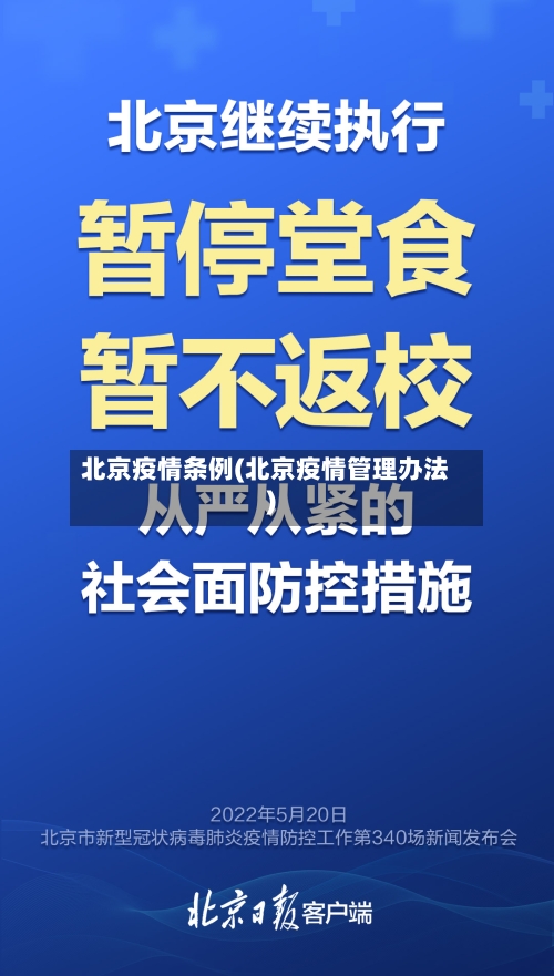 北京疫情条例(北京疫情管理办法)-第1张图片