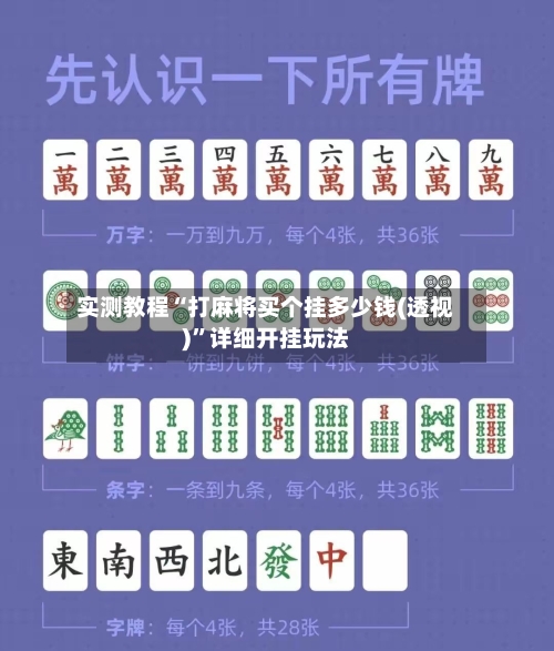 实测教程“打麻将买个挂多少钱(透视)”详细开挂玩法