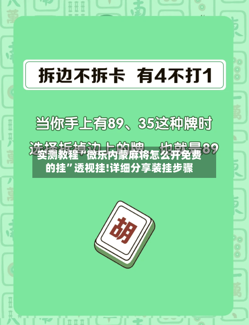 实测教程“微乐内蒙麻将怎么开免费的挂”透视挂!详细分享装挂步骤-第3张图片
