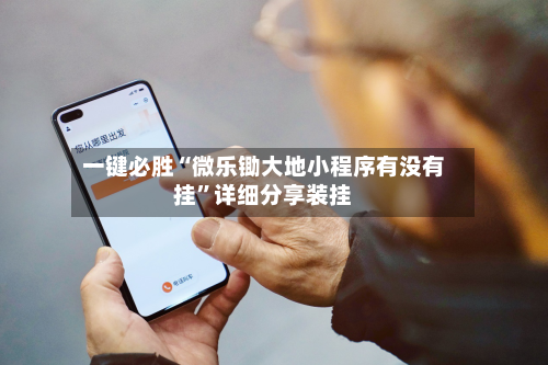 一键必胜“微乐锄大地小程序有没有挂	”详细分享装挂-第1张图片