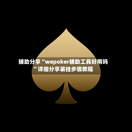 辅助分享“wepoker辅助工具好用吗”详细分享装挂步骤教程-第1张图片