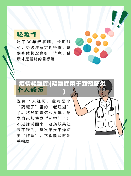 疫情羟氯喹(羟氯喹用于新冠肺炎)-第1张图片