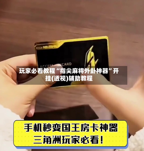 玩家必看教程“指尖麻将外卦神器”开挂(透视)辅助教程-第2张图片