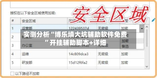 实测分析“博乐填大坑辅助软件免费	”开挂辅助脚本+详细-第1张图片