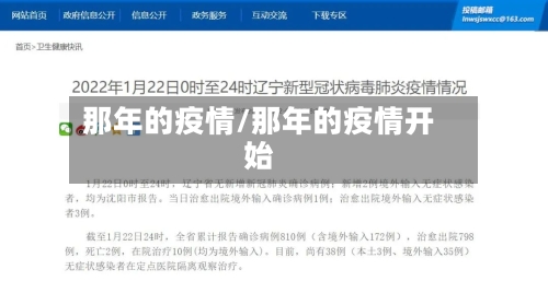 那年的疫情/那年的疫情开始
