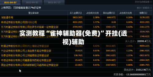 实测教程“雀神辅助器(免费)”开挂(透视)辅助-第3张图片