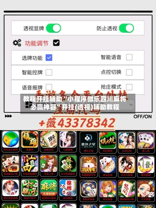 教程开挂辅助“小程序微乐四川麻将必赢神器	”开挂(透视)辅助教程-第2张图片