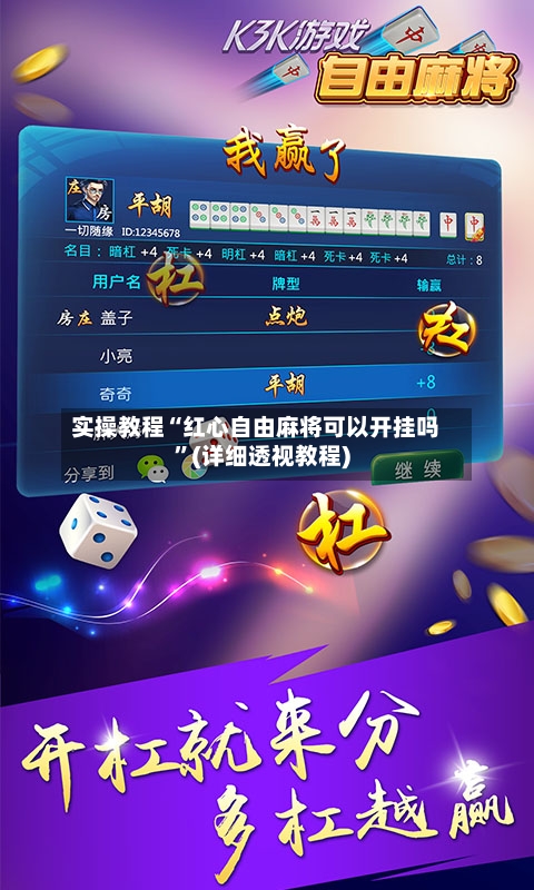 实操教程“红心自由麻将可以开挂吗”(详细透视教程)-第2张图片